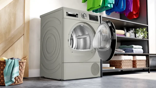 BOSCH WQG245S9GB Series 6 Heat pump tumble dryer 9 kg Silver inox - Image 10