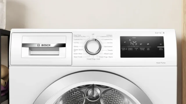 BOSCH WTH85223GB Series 4 heat pump tumble dryer 8 kg - Image 8