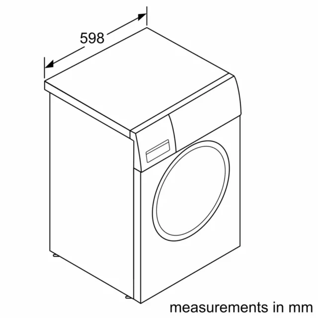 BOSCH WGE03408GB Series 2 Washing machine, front loader 8 kg 1400 rpm - Image 3