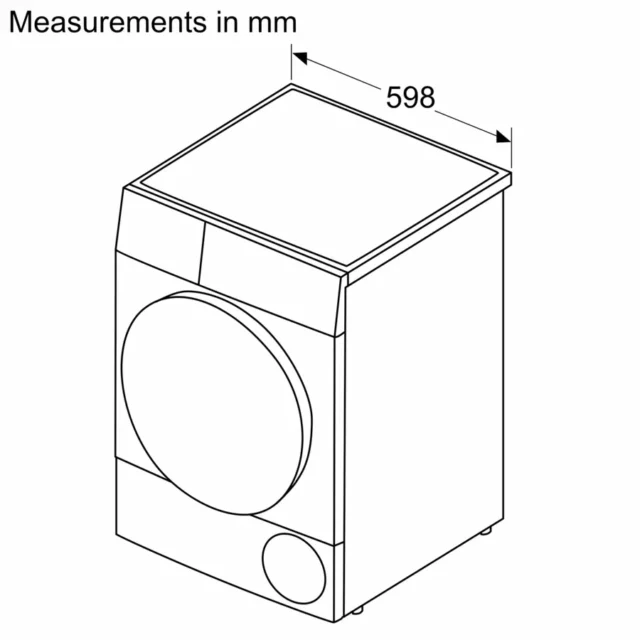 BOSCH WQG245S9GB Series 6 Heat pump tumble dryer 9 kg Silver inox - Image 3