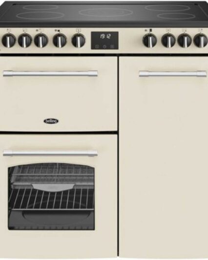Belling RCAFHOUSE90ECRM Farmhouse 90E Electric Ceramic Range Cooker - Cream