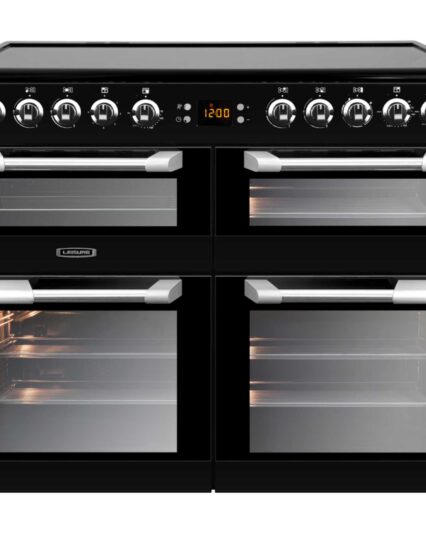 Leisure CS100C510K 100cm Electric Range Cooker with 5 Zone Ceramic Hob- Black