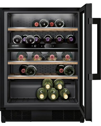 Siemens iQ500 KU21WAHG0G Wine Cooler with Glass Door - Black