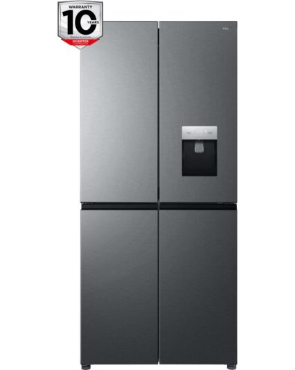 TCL RP466CXE1UK Total No-Frost American Style Fridge Freezer - Stainless Steel